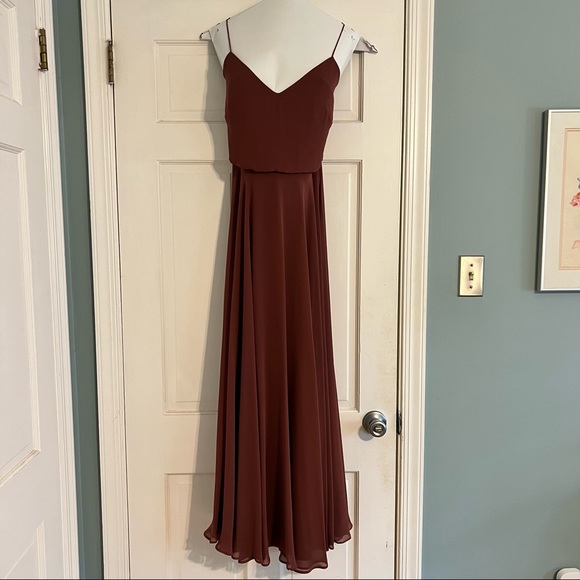 Jenny Yoo Cinnamon Rose bridesmaid dress gown - Picture 3 of 9